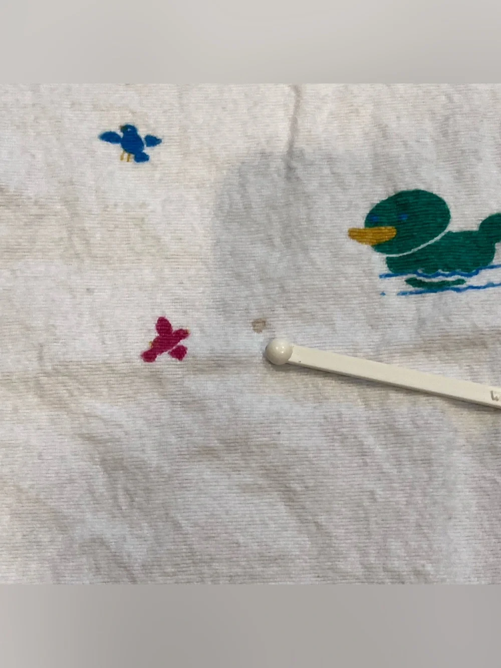 Vintage Medline Duck Baby Receiving Blanket Hospital Cotton